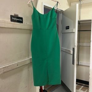 Christian Siriano - Grass Green Slip Dress